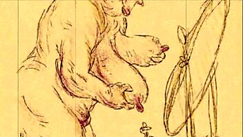 Vintage Erotic Animation with Retro Cartoon Style