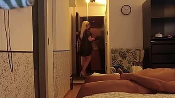 Damn! Delivery Guy Caught Us Mid-Blowjob Seeing Me Naked