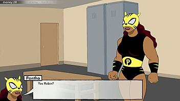 Ravens boobjob in the animated porn series 18titan