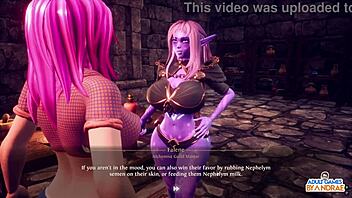 Big-boobed milfs milk and fuck in 3D hentai