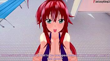 Watch Rias Gremory's Bathroom Bikini Sex!