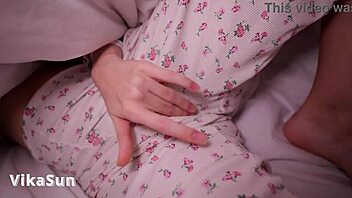 Unexpected Orgasm Before Bed Using Dildo In Anime Style