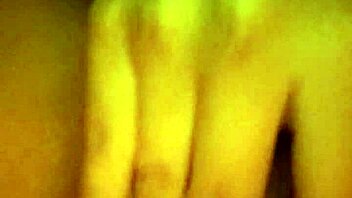 Horny slut can't hold back, she masturbates and cums hard