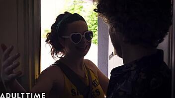 Quarantine got wild with step-dad during model time fun.