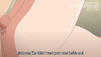 Teen with huge tits gets hard orgasms in hentai sub eng