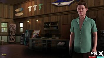 in treasure of nadia, she gets so horny and grabs his cock in episode 2 14