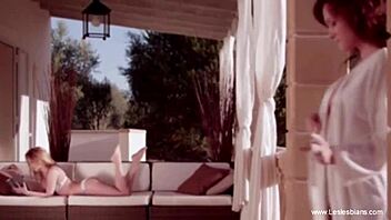 Sensual lesbian lovers, are you kissing and connecting intensely with toys?