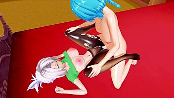 3D Hentai Big Tits Cartoon Futa Orgasms in Anime Sex Scene