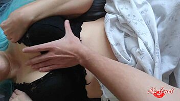 curvy step sister craves morning sex with huge facial cum in mouth