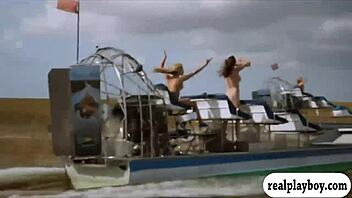 Lovely Badass Babes in Bikini Explore Cranky Crocs Outdoors