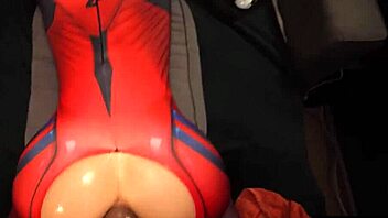 Cosplay teen slut takes huge cock in ass and mouth.
