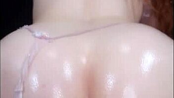 A thick ass pawg rides a huge dildo until she cums hard