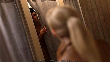 Step-cousin charms with nude body in hentai game