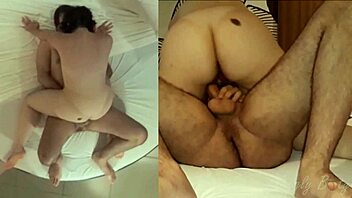 Huge butt amateur girlfriend twerks on cock with shaved pussy