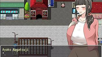 Ayako says, I love chatting with strangers online and showing my big tits and ass in public