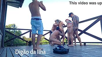 fucking curvy asses on the balcony