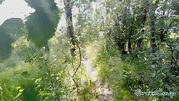 Quick Blow Job Hidden in Woods Near Parking Lot