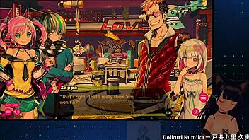 In this anime, chainsaw girl dohna dohna gives a blowjob while fighting stylishly