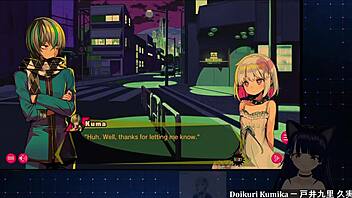 In this anime, chainsaw girl dohna dohna gives a blowjob while fighting stylishly