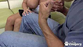 Rachel Love's big natural tits get wildly banged