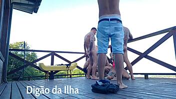 fucking curvy asses on the balcony