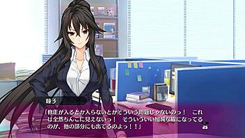 anime hentai game with bukkake blowbang in lingerie