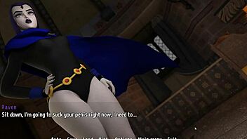 Raven makes Sanji swallow his own cum in One Piece parody ep 2