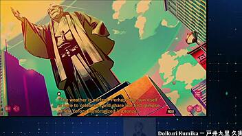 In this anime, chainsaw girl dohna dohna gives a blowjob while fighting stylishly