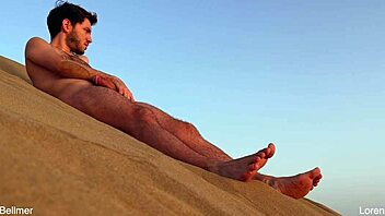 gay nudist beach blowjob got us nearly busted in the wild forest!