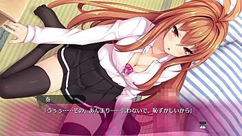 anime hentai game with bukkake blowbang in lingerie