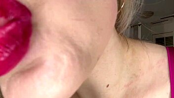 Huge Lips Tease With Tongue