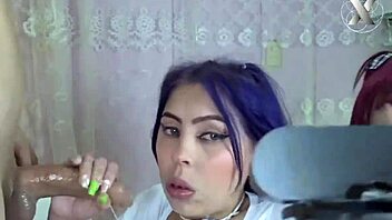 Latina teen gets her face fucked and spits eagerly