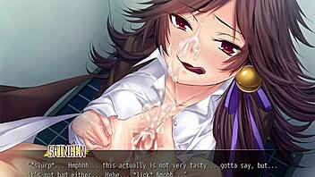 Commander babes get their tits fucked hard in the bathroom!