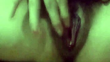 Young girl masturbates with toys on her pussy.