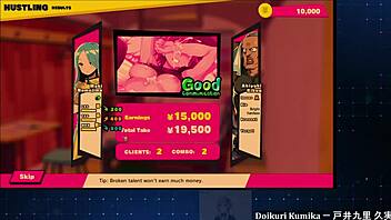 In this anime, chainsaw girl dohna dohna gives a blowjob while fighting stylishly