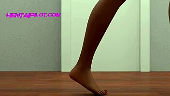 3D porn featuring ebony futa Milf vs shy teen