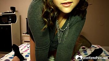 Homemade video of brunette teasing in pov with big ass