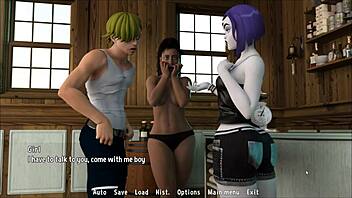 Raven makes Sanji swallow his own cum in One Piece parody ep 2