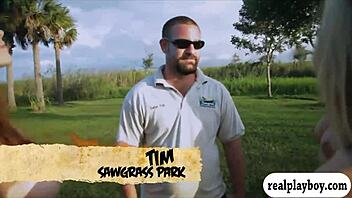 Lovely Badass Babes in Bikini Explore Cranky Crocs Outdoors