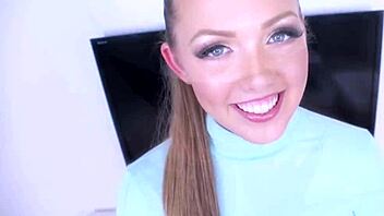 Pov suck action from Ashley Red and Sky Pierce, so hot!