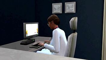 i'm playin sims 4 where the doctor fucks the milf patient wit big tits