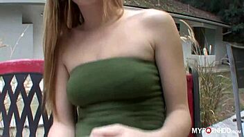 Amber Michaels and Casana Lei Show Off Fake Tits in Lesbian Play