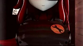 Team Fortress 2 themed porn video with an anime style cartoon character