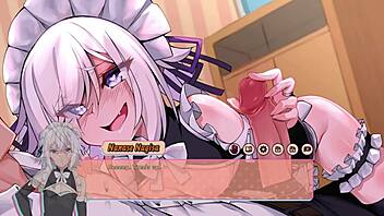 Nanase’s sensual femboy handjob in this hentai cartoon