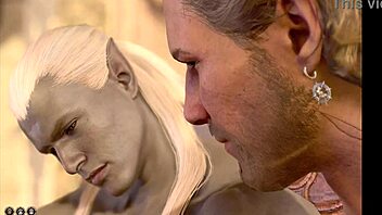 Watch Gale's gay sex scene in Baldur's Gate 3 naked playthrough.