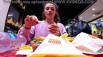 My step-brother plays with me using Lovense control in public outdoor fun.