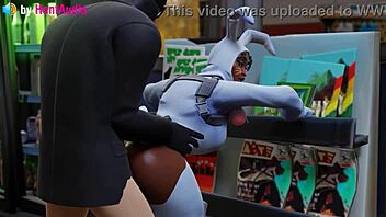 Henchman fucks bunny brawler vagina in standing doggystyle Fortnite 3D animation.