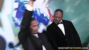 kagney linn karter takes on interracial gangbang, unreal cumshots! 💦