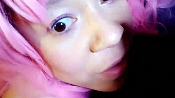 Amateur swallows monster cock with big tits