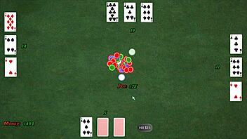 in nasty city, they play strip poker leading to gloryhole footjob